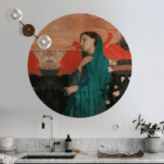 Seinakleebis Young Woman with Ibis