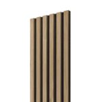 Akustiline seinapaneel Lameli Must/Nature, 300x2750 mm