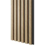 MDF seinapaneel Slim Must/Euroopa Tamm