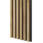 MDF seinapaneel Slim Must/Rustik