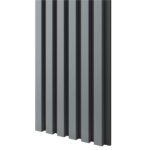 MDF seinapaneel Slim Must/Grafiit