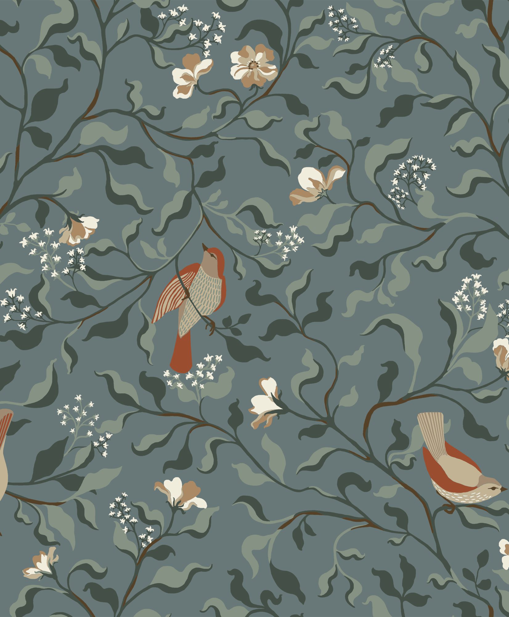 091220246756b7dcd830a.jpeg Duro tapeet Josefin Blå - Image 1