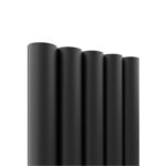 Raadiusega MDF seinapaneel Black Matte