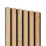 Akustiline seinapaneel Lameo Black/Veneer Oak